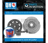 Clutch Kit 3pc (Cover+Plate+CSC) QKT4740AF Quinton Hazell Top Quality Guaranteed