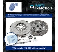 Clutch Kit 3pc (Cover+Plate+Releaser) fits AUDI A1 8X 1.4 10 to 18 Blue Print