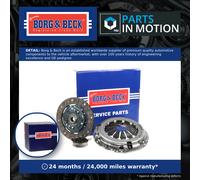 Clutch Kit 3pc (Cover+Plate+Releaser) HK2327 Borg & Beck 1608396980 1608398780