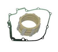 Clutch kit 6 Pcs Motorcycle Fibrous Clutch Discs Plates Right Crankcase Cover Gasket For H-ONDA CB250 For Nighthawk 1991-2002 2003 2004 2005 2006 2007