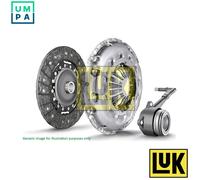Clutch Kit 3pc (Cover+Plate+CSC) fits NISSAN QASHQAI J11 1.6D 2013 on R9M 240mm