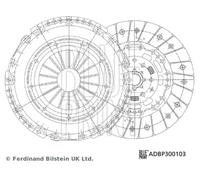 Clutch kit ADBP300103 BLUE PRINT for OPEL ALFA ROMEO