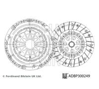 CLUTCH KIT ADBP300249 FOR RENAULT SCÉNIC/III/VAN/GRAND MEGANE/CC/Grandtour 1.4L