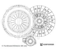 Clutch kit Replacement for self-adjusting clutch pressure plate ADBP300089