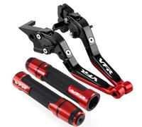 Clutch Levers Brake Clutch Levers Motorcycle Parts Handles Adjustable Folding Extendable for VF750S for Sabre 1982-1986 VFR750 1991-1997(Red 2)