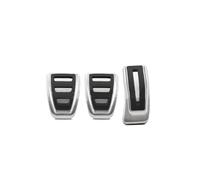 clutch Pedal Pads For A8 S8 D4 4H 2010~2017 Rubber Anti-Slip Alloy Footrest Foot Pedals Cover Pad Accessories Car Gas Brake Pedal(MT 3pcs)