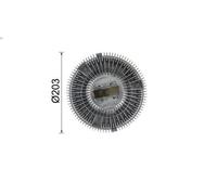 Clutch, radiator fa MAHLE CFC 37 000P for MERCEDES-BENZ ATEGO 6.374 1998-2004