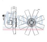 Clutch, radiator fa NISSENS 86236 for VOLVO FH II 12.777 2012-