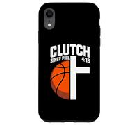 Clutch Since Phil 4:13 Christian Basketball Faith Case for iPhone XR