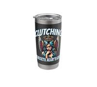 Clutching Emotion and Soulful Cry Angelic Expression Stainless Steel Insulated Tumbler