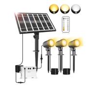 CLV 3 in 1 Solar Spotlights Outdoor Garden Landscape Spotlight Spike Lights