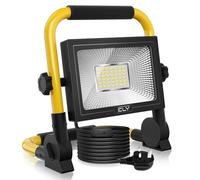 CLV 35W LED Work Light 3000LM Job Site Lights Plug in Folding Flood Light
