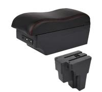 CLVCCZTZGW For Kia For Rio 3 For Stonic 2015-2024 Armrest Box Armrest Box Europe South Storage Box Car Accessories(C1 Black red 7 USB)