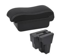 CLVCCZTZGW For Kia For Rio 3 For Stonic 2015-2024 Armrest Box Armrest Box Europe South Storage Box Car Accessories(A3 Black white NoUSB)