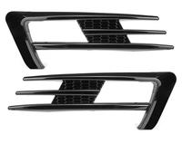 CLVCCZTZGW For VW For Golf 7 MK7 2014 2015 2016 2017 2PCS Car Front Fog Light Grille Cover Frame Eyebrow Eyelid Sticker Trim (Glossy Black)