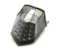 CLVCCZTZGW Motorcycle For Yamaha XJ6 For Diversion 600 FZ-6R 2009-2016 Motorcycle Tail Light Brake Turn Signal Integrated LED Rear Lamp(Gray)