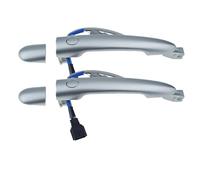 CLVCCZTZGW Smooth Silver Outside Door Handle Smart Entry Front Rear Left Right For R&enault For Koleos 09-18 For Espace IV 80611-JZ00 80647-JY01A Car Exterior Door Handles(Rear Pair)