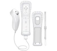 CLVIZCXOM 4-Piece Remote & Handle Set Fit for Nintendo Wii/Wii U Console