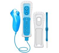 CLVIZCXOM 4-Piece Remote & Handle Set Fit for Nintendo Wii/Wii U Console