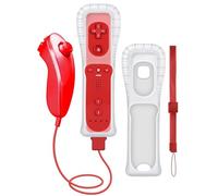 CLVIZCXOM 4-Piece Remote & Handle Set Fit for Nintendo Wii/Wii U Console