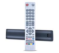 CLVIZCXOM DH-1710 Remote Control Replacement Fit for Sharp Aquos Smart TV's (with Netflix & YouTube Buttons) - Works Straight Away, No Setup Required (Sliver)
