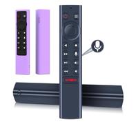 CLVIZCXOM P3700 P2897 Voice Remote Control Fit for NVIDIA Shield TV & Shield Pro Streaming Media Player 2015/2017/2019 All Models (Pick-up Light Sensor Remote Control) with a Luminous Purple Cover