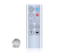 CLVIZCXOM Remote Control Fit for Dyson AM09, Silver | with Battery