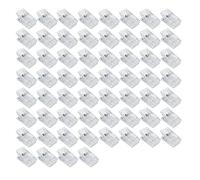 CLVPAI Pack of 60 spring clips, plastic clips, wall clips, photo clips, for home, office, photo poster (not glued)