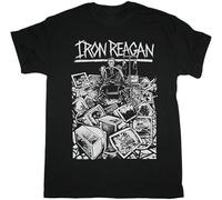 CLVTZBFCE Iron Reagan Bleeding Frenzy Crossover Thrash Municipal Waste New Black T-Shirt Black