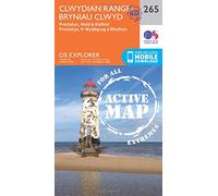 Explorer Active 265 Clwydian Range, Prestatyn, Mold & Ruthin Map With Digital Version, Orange One Size