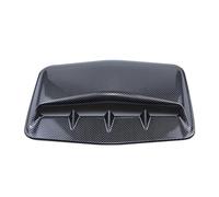 CLWYWUL Air Flow Intake Scoop 42.5cm Big Size Universal Engine Hood Scoop Cover Car Vents Decorative Air Flow Intake Hood Scoops Ventilation Black Cover(Carbon Fiber)