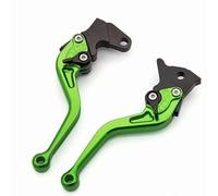 CLWYWUL Brake Clutch Levers Compatible with Ducati for MS4 for MS4R 2001 2002 2003 2004 2005 2006 Motorcycle Adjustable Brake Clutch Levers Replacement Accessories(Green)