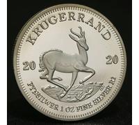 CLXLYU New 2022/2020 South Africa Saudi Africa Krugerrand 1OZ Silver Coin Paul Kruger Token Value Collectible Coins-2020