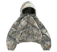 CLXLYU Zip Hoodie Leopard Print Hooded Sweater Retro With Warm Zipper Shirt Oversized Unisex Clothing-Yse Zipper-M