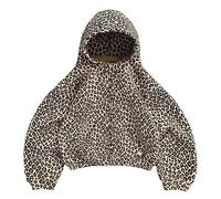 CLXLYU Zip Hoodie Leopard Print Hooded Sweater Retro With Warm Zipper Shirt Oversized Unisex Clothing-Leopard Zipper-Xxl