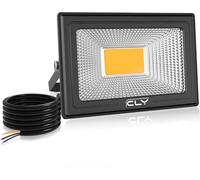 CLY 35W LED Floodlight, 3000 Lumen IP66 Waterproof Security Lights, Upgrade 30W Flood Lights Super Bright LED Outdoor Light, 2700K Warm White Wall Light for Garden, Warehouse, Parking Lot, Yard