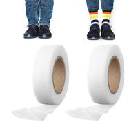 Clydewy 48m Wonder Web Hemming Tape 2 Pack 2cm 24m Invisible No Sew Iron On Tape Adhesive Fabric Fusing Hemming Strip Extra Strong Hem Mending Tape for Curtains Trousers Dresses Jeans Pants Clothes