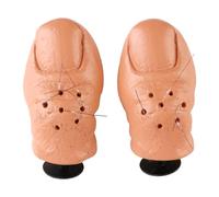 Clydewy Funny Big Toes Shoe Charm for Cro 2pcs Cute Hilarious Realistic 3D Stereoscopic Toes Charms with Hairy Novelty Clog Accessories for Adults and Kids Birthday Party Gifts Decoration