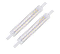 Clydewy R7s Bulb 118mm Led Dimmable 2pcs 9w 6000k J118 Cool White Replacement Linear Light Halogen Lamp Equivalent Energy Saving Floodlight Very Bright for Ceiling Floodlight Uplighters Reading Lamps