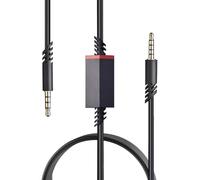 Clydewy Replacement Cable for A40 astro Inline Mute Cord 3.5mm Audio Extension Cords Compatible with A10 A40 A50 TR Gaming Headsets Xbox One Gaming Headphones Ps-5/4 Controller,2m/Black (TPU cable)