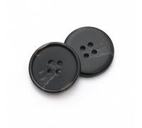 CLYDSA 100 Pcs 15-25 Mm Imitation Horn Resin Buttons, 4-Hole Round Hand-Sewn Buttons, For Use As Sewing Accessories For Trench Coats, Wool Coats, Suits, And Sweaters