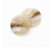 CLYDSA 100 Pcs 15-25 Mm Imitation Horn Resin Buttons, 4-Hole Round Hand-Sewn Buttons, For Use As Sewing Accessories For Trench Coats, Wool Coats, Suits, And Sweaters