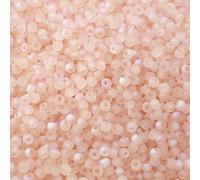 CLYDSA 1000 Pcs 4 Mm Clear Frosted Glass Beads, Colorful Matte Glass Loose Beads for DIY Crafts Bracelet Necklace Jewelry Making Decorative Accessories