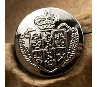 CLYDSA 10pcs 20 Mm Round Metal Shank Sewing Buttons, Vintage Metal Buttons For Suit Coat Windbreaker Denim Jacket Decorative Accessories