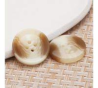 CLYDSA 20 Pcs 15-28 Mm Imitation Horn Resin Buttons, 4-Hole Round Sewing Buttons, For Use As Decorative Accessories For Shirts, Suits, And Sweaters