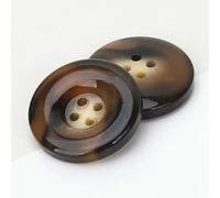 CLYDSA 20 Pcs 15-30 Mm Imitation Horn Resin Buttons, 4-Hole Round Sewing Buttons, For Use As Decorative Accessories For Coats, Jackets, Suits, Sweaters, And Trench Coats