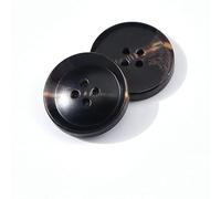 CLYDSA 30 Pcs 15-25 Mm Imitation Horn Resin Buttons, 4-Hole Round Resin Buttons, For Hand-Sewing Coats, Suits, Trench Coats, Diy Crafts, And Decorative Accessories
