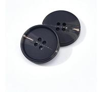 CLYDSA 30 Pcs 15-25 Mm Imitation Horn Resin Buttons, 4-Hole Round Resin Buttons, For Hand-Sewing Coats, Suits, Trench Coats, Diy Crafts, And Decorative Accessories