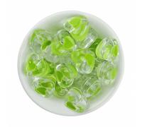 CLYDSA 50 Pcs 18 Mm Heart-Shaped Clear Acrylic Beads, Colorful Acrylic Spacer Beads, for DIY Handmade Bracelets, Necklaces, Earrings and Jewelry Making