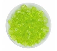 CLYDSA 500 Pcs 8x10 Mm Colorful Transparent Acrylic Beads, Flower-Shaped Acrylic Spacer Beads, for Threading, Hairpin Handmade DIY Jewelry Accessories